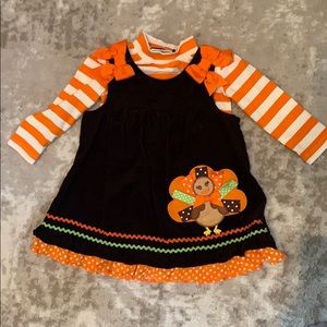 *** Rare Editions*** turkey dress. 18 months